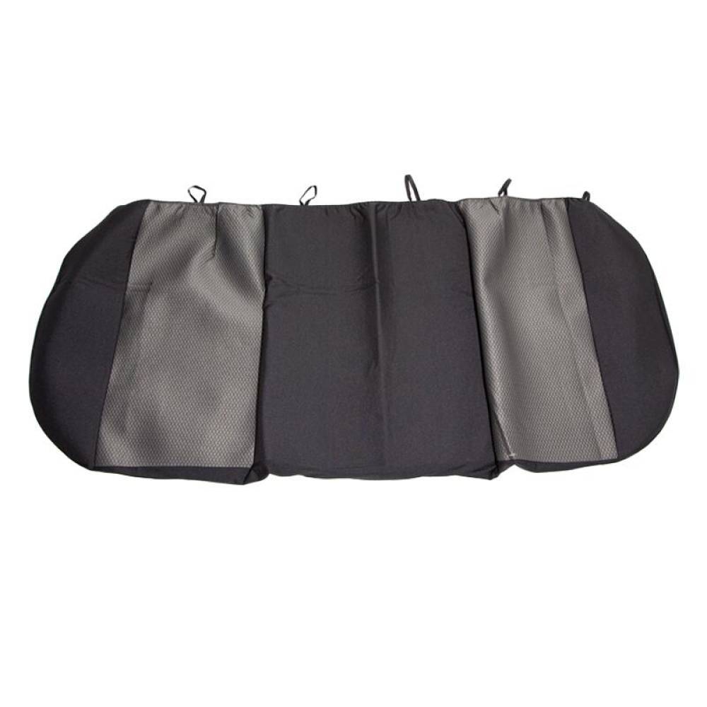 Set huse auto PLUS, 5 locuri, 2 cu 3, Dacia Logan 1, negru cu gri, fagure, DLZ55 Dealiz