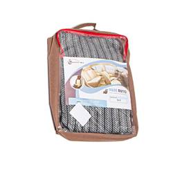 Set huse auto, 2 locuri, stofa, negru cu gri, DLZ10, Dealiz 