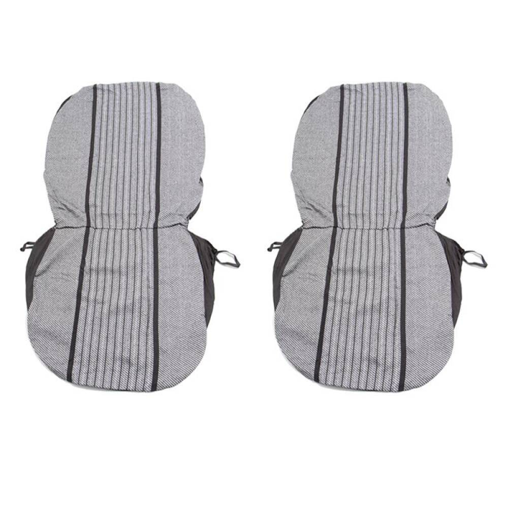 Set huse auto, 2 locuri, stofa, negru cu gri, DLZ10, Dealiz 