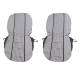Set huse auto, 2 locuri, stofa, negru cu gri, DLZ10, Dealiz 
