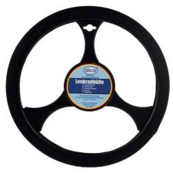 Husa volan 37 - 39cm sintetica antiderapanta neagra 591.00 Alca  