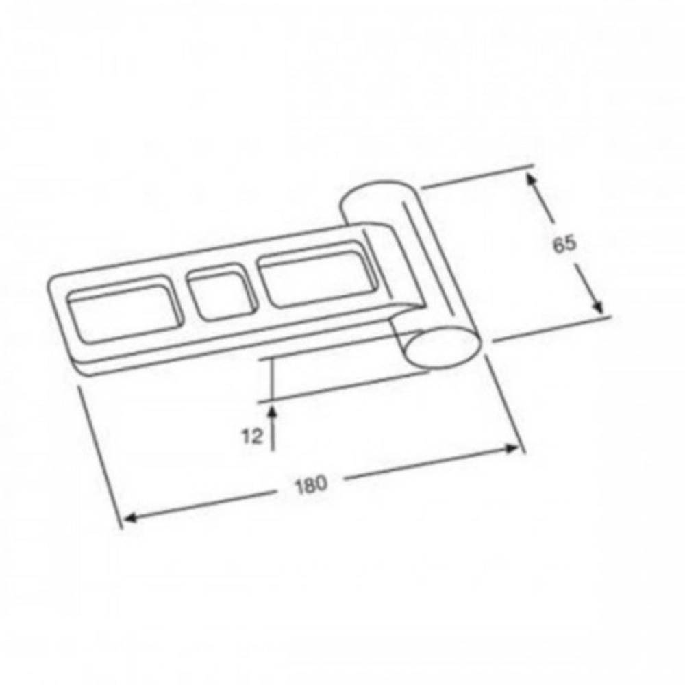 Clema cauciuc prindere aripa GL 010 Scania4, 180X65 N1021 TruckLed