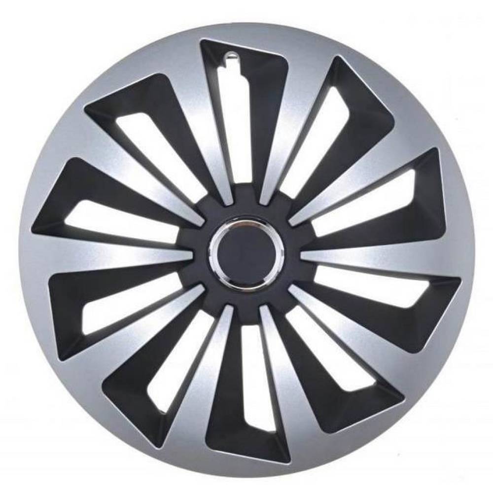 Capace roti 14'' Jestic Fox II cu inel, grafit cu argintiu
