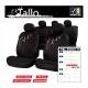 Set 4 huse auto poliester cu airbag, negre Tallo FUN826N RaceSport
