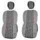 Set huse auto stofa, universale, negru, alb cu gri, DLZ53 Dealiz 