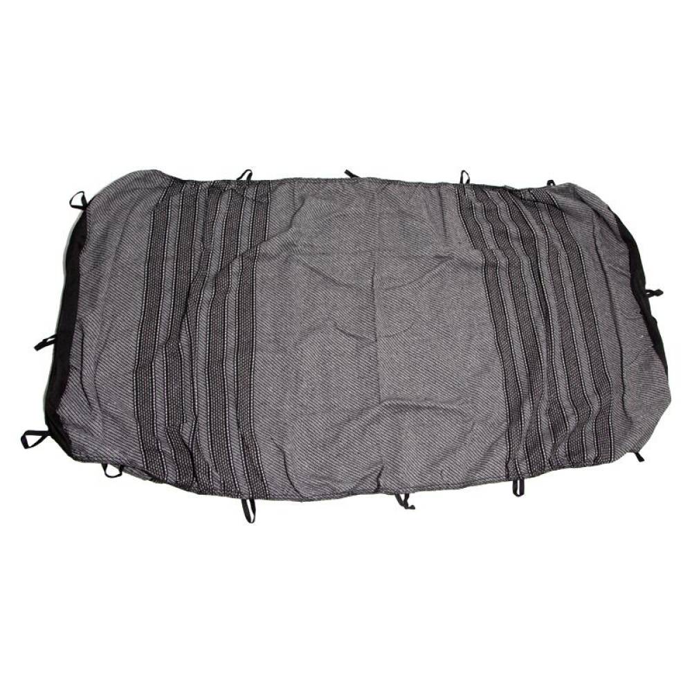 Set huse auto stofa, universale, negru, alb cu gri, DLZ53 Dealiz 