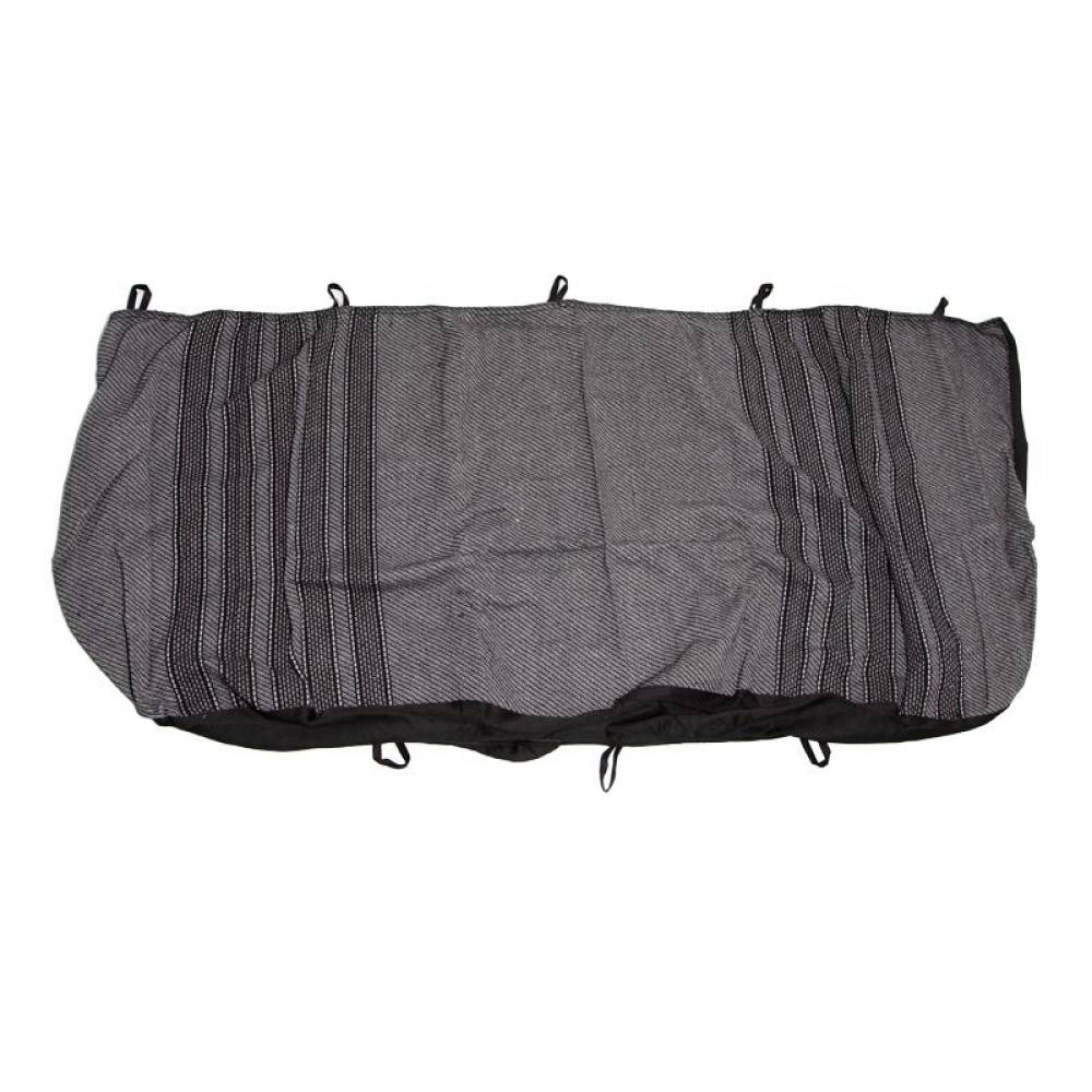 Set huse auto stofa, universale, negru, alb cu gri, DLZ53 Dealiz 