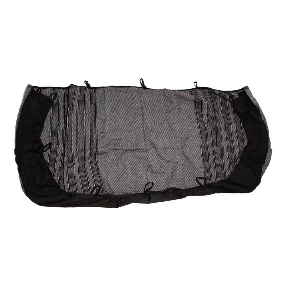 Set huse auto stofa, universale, negru, alb cu gri, DLZ53 Dealiz 