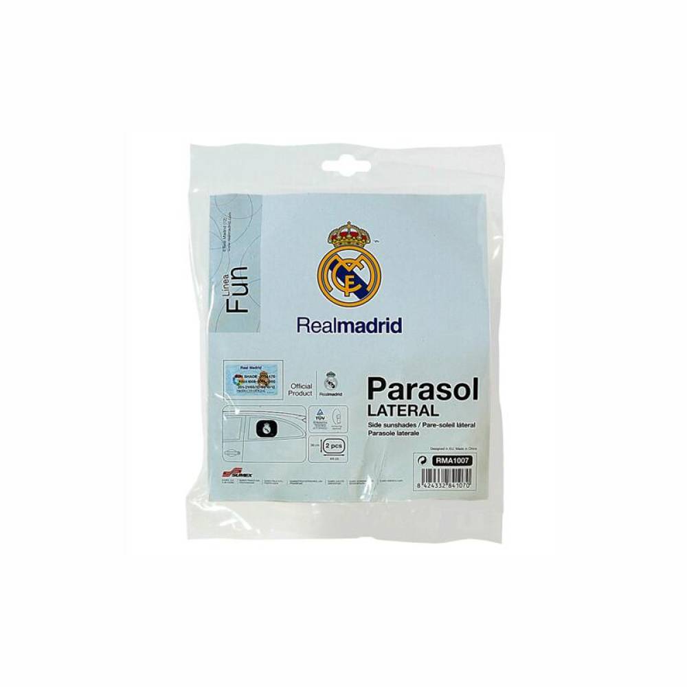 Set 2 parasolare laterale, 36x44cm, cu ventuze, Real Madrid, RMA1007 Sumex
