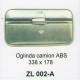 Oglinda camion V6 mijl 33.8x17.8cm ZL002