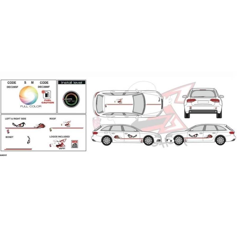 Autocolant Car Deco Ghost