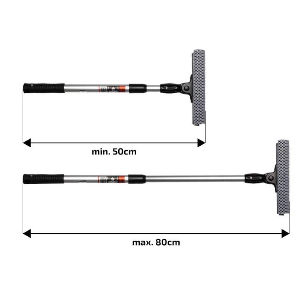 Curatitor geam, cu maner telescopic L, 50-80cm, lama 20cm, 407.30 Heyner