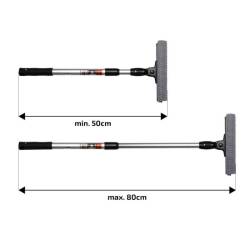 Curatitor geam, cu maner telescopic L, 50-80cm, lama 20cm, 407.30 Heyner