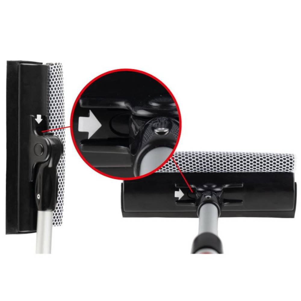 Curatitor geam, cu maner telescopic L, 50-80cm, lama 20cm, 407.30 Heyner