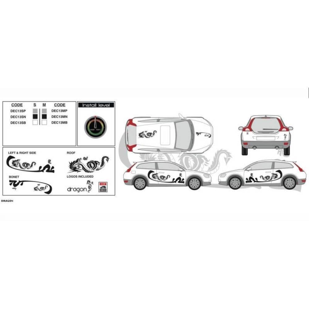 Autocolant Car Deco Dragon