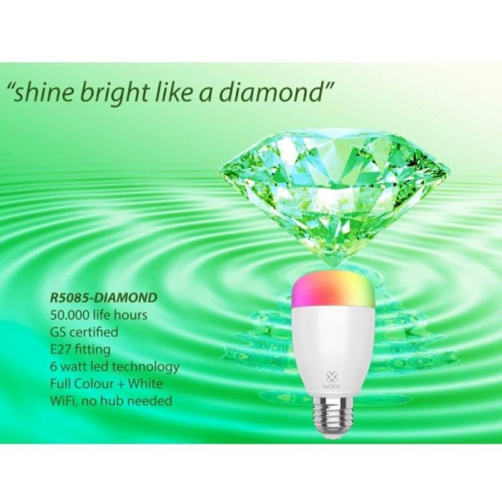 Bec LED Smart WiFi E27 10W RGB, R5085 Woox Diamond
