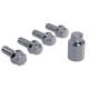 Set 4 prezoane antifurt Security Wheel Locks 12x1,25x 25C -conic Automax 7817