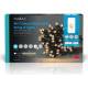 Ghirlanda decorativa Smart Wi-Fi cu 50 LED-uri, lumina alba calda, 5m Nedis,  WIFILX01W50