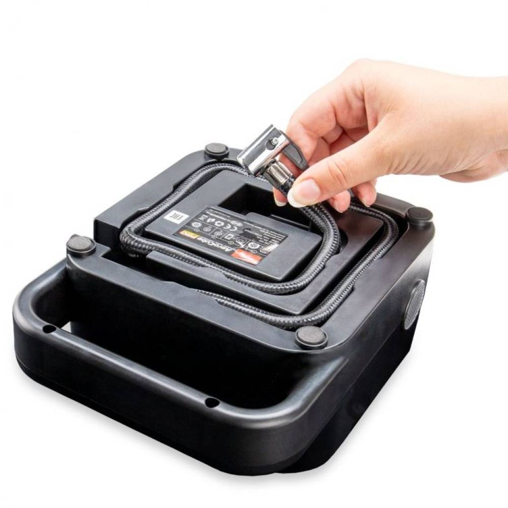 Compresor aer digital 12V, 10bar, cu lanterna si husa, AeroCube Pro Compresor 235.10 Heyner Compresor aer digital 12V, 10bar, cu lanterna si husa, AeroCube Pro Compresor 235.10 Heyner