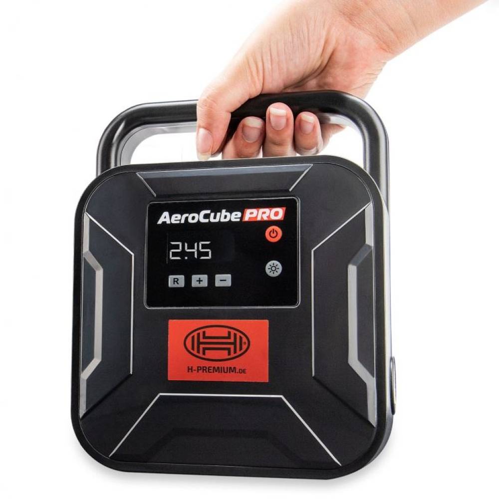Compresor aer digital 12V, 10bar, cu lanterna si husa, AeroCube Pro Compresor 235.10 Heyner Compresor aer digital 12V, 10bar, cu lanterna si husa, AeroCube Pro Compresor 235.10 Heyner