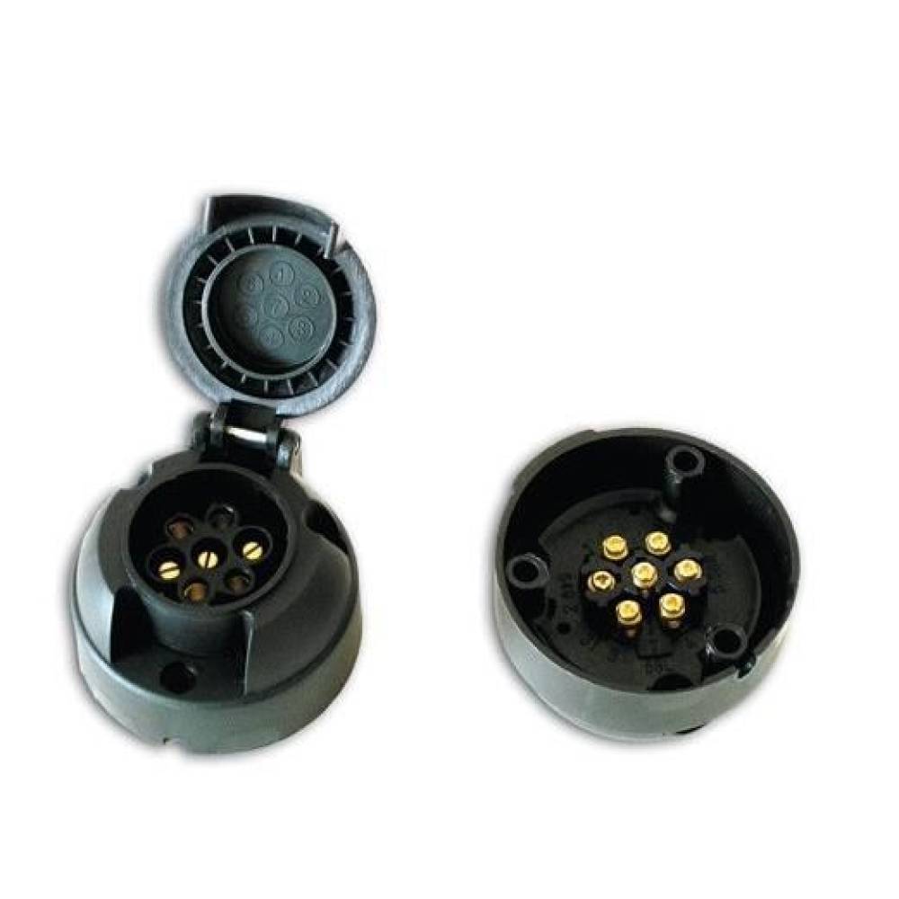 Priza remorca 7 pini, 12V, plastic, cu talpa E1216 / k-WTY7PIN Fristom