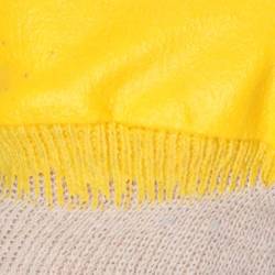 Manusi din tricot alb cu latex striat, portocalii, 4111/ 486.10/ ULITH 805.535