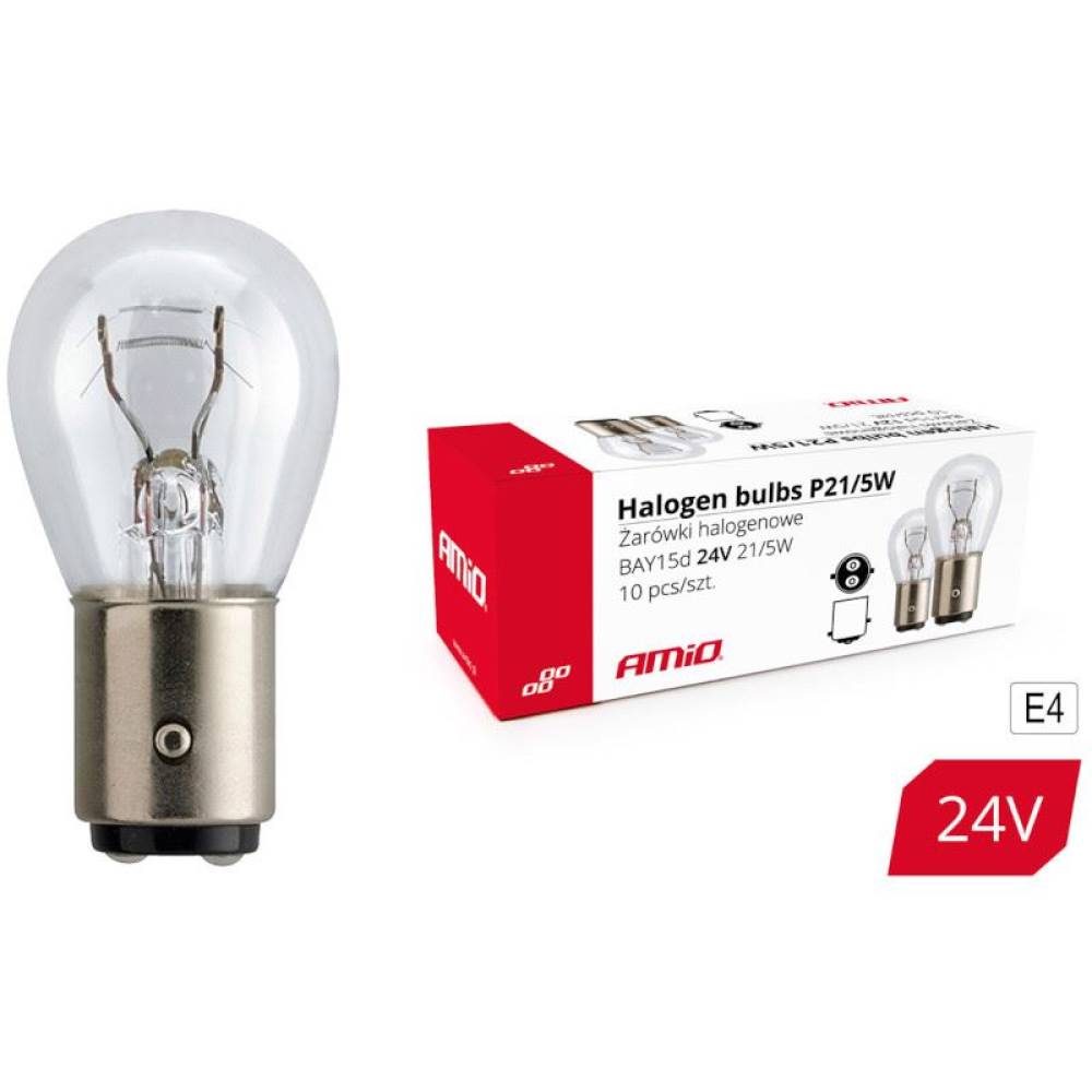 Bec pozitie frana 24V/21W/5W P21/5W BAY15D 01007 Amio