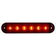 Lampa suplimentara frana LED, 134x27mm, rosie, 12/24v, LSD2524 Horpol