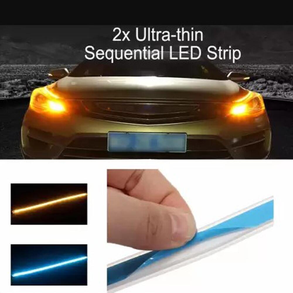 Set Banda Led cu 2 functii DRL + semnalizare dinamica, prindere adeziv, 30cm, SPT301504WAF12