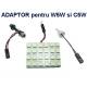 Bec cu Led cu 3 adaptoare pentru dulii: T10, Sofit, BA9S, 50x35mm, LD501