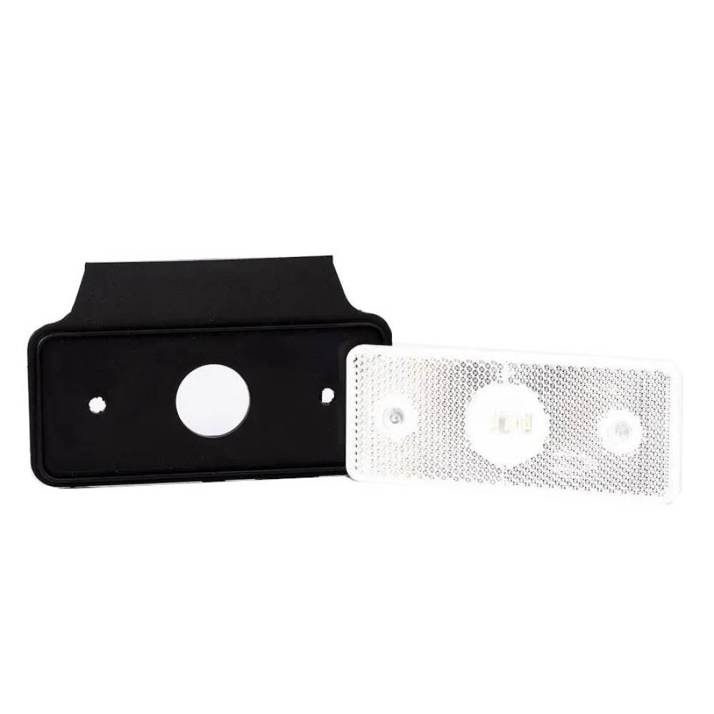 Lampa gabarit 110x45, LED, alba, cu suport, 12-36V, MD-013 B+K Fristom 