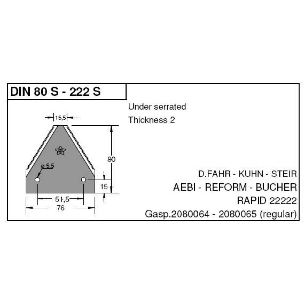 Lama cutit dintata, pentru combina tip C12 - C14, -25 buc/cut, B15 Gerpol Polonia Lama cutit dintata, pentru combina tip C12 - C14, -25 buc/cut, B15 Gerpol Polonia