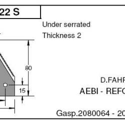 Lama cutit dintata, pentru combina tip C12 - C14, -25 buc/cut, B15 Gerpol Polonia Lama cutit dintata, pentru combina tip C12 - C14, -25 buc/cut, B15 Gerpol Polonia