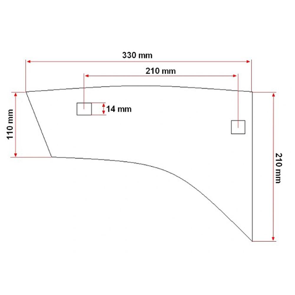 Piept cormana pentru plug PP4 - 2.15 BF16 UTB