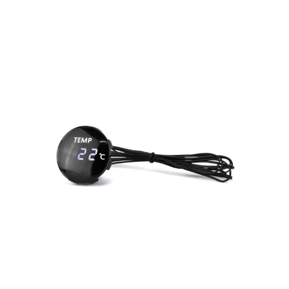 Termometru rotund, 12V, incastrabil, cablu 1m, DS4039G CarCo