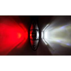 Lampa gabarit 120x35, LED, alba/rosie, 2 functii fata/spate cu suport in unghi, 12-36V, FT-038CB-2 Fristom