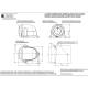 Lampa gabarit 78x93, bec, alba, cabina fata, W25S 455 Was