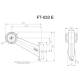 Lampa gabarit cu brat oblic 45°, 183mm, bec, alb-rosie, 12-24V, FT-033-E Fristom Lampa gabarit cu brat oblic 45°, 183mm, bec, alb-rosie, 12-24V, FT-033-E Fristom