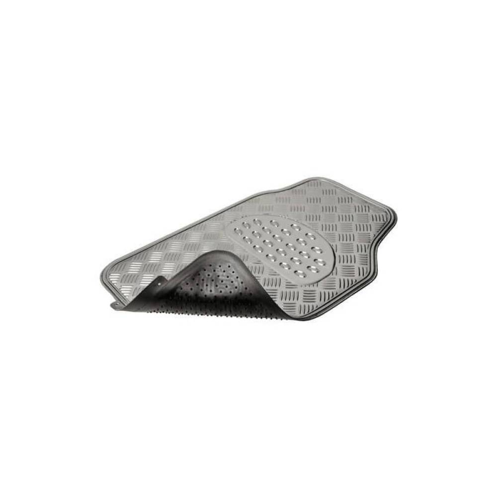 Set 4 covorase universale 65x47, din cauciuc cu aspect aluminiu, argintiu, APA1000 Race Sport