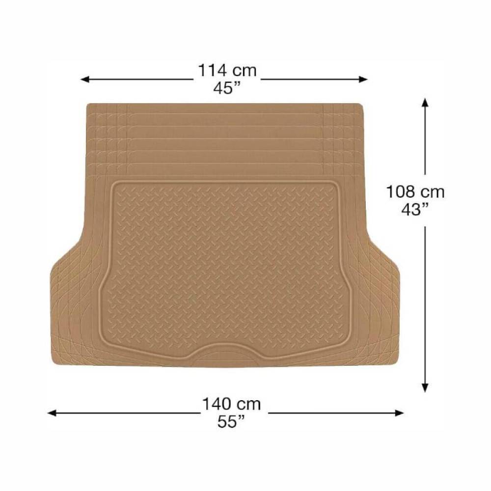Covoras cauciuc portbagaj PVC bej 3012358 Sumex