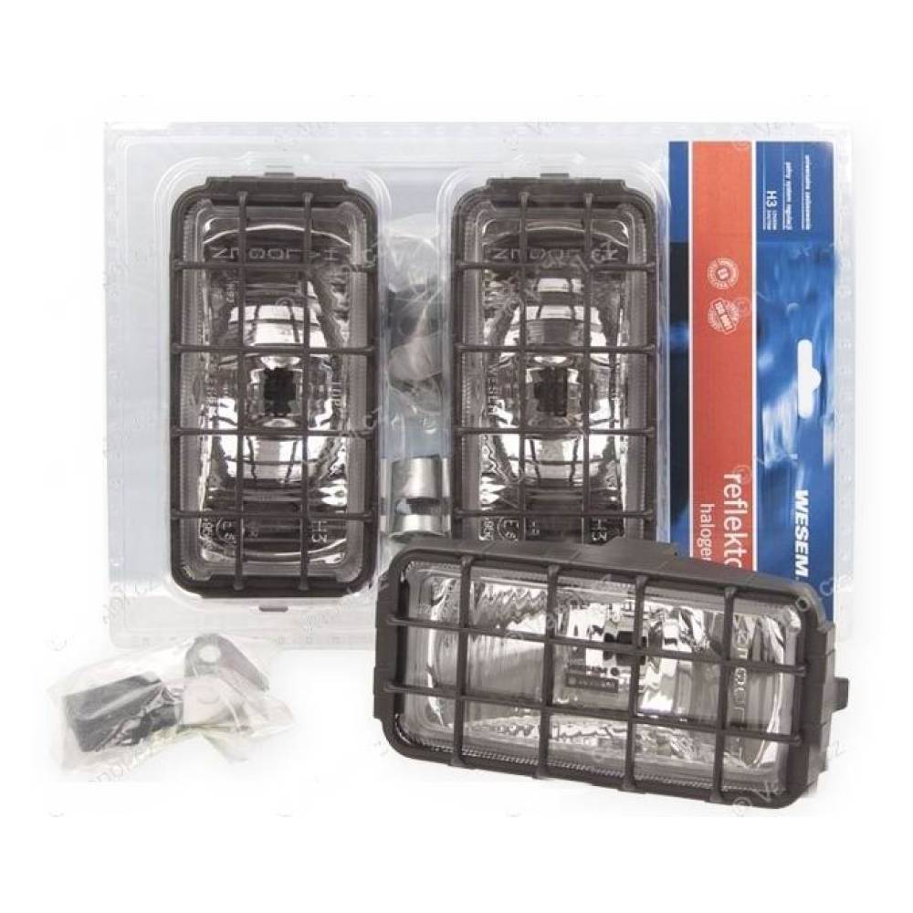 Set 2 proiectoare 180X86, faza lunga cu grila, HP2.11047 Wesem 