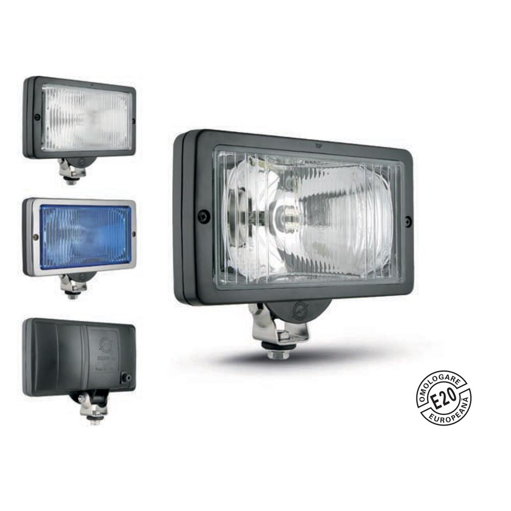 Proiector faza lunga si pozitie 241x135, dreptunghiular, carcasa plastic, rama neagra, 43300 Zelmot, Wesem