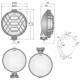 Set Proiectoare ceata fi159, cu grila, HO1 Wesem 04416 Set Proiectoare ceata fi159, cu grila, HO1 Wesem 04416