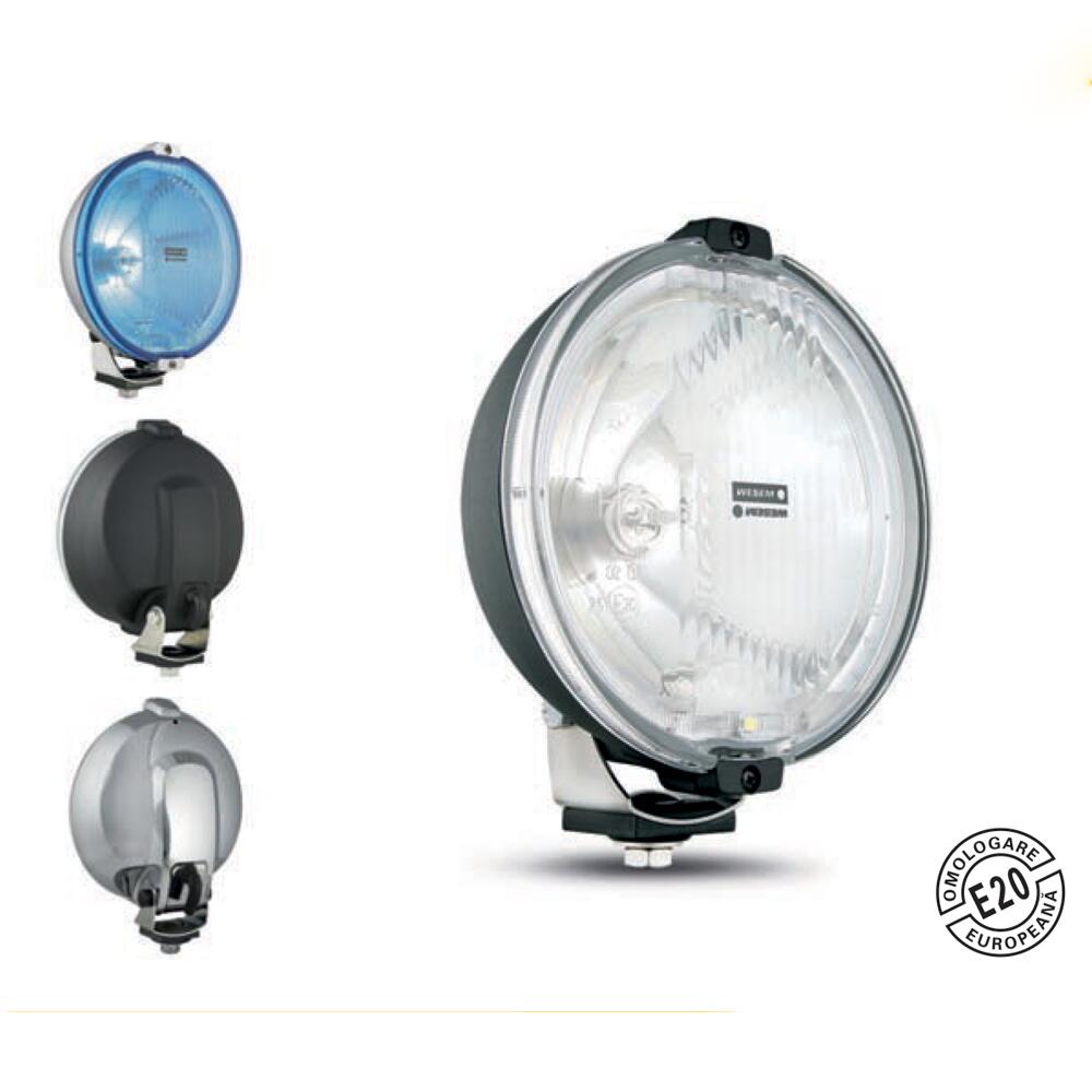Proiector fi183, pozitie, LED Ring, Angel Eyes, sticla albastra, carcasa cromata 12V HOS2.38813 Wesem