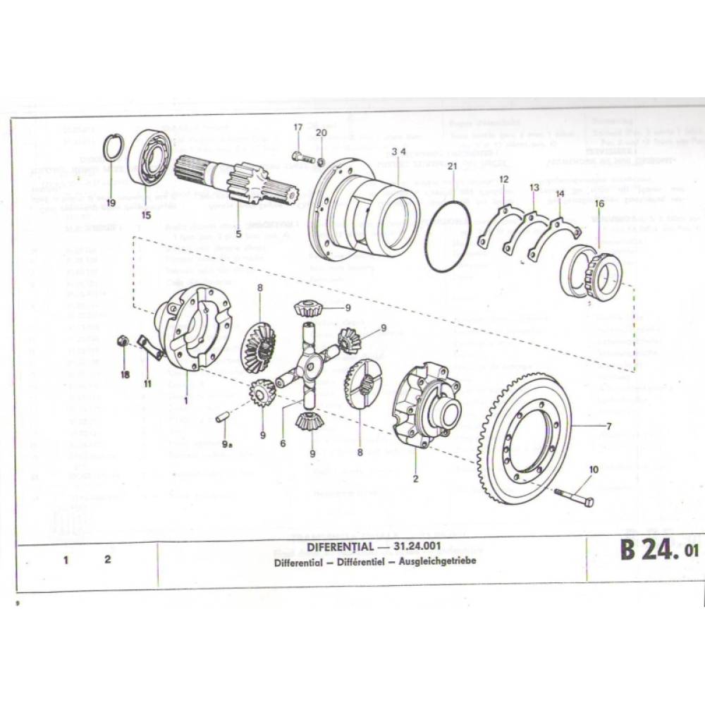 Pinion planetara Z=28  U650 31.24.106 AD65