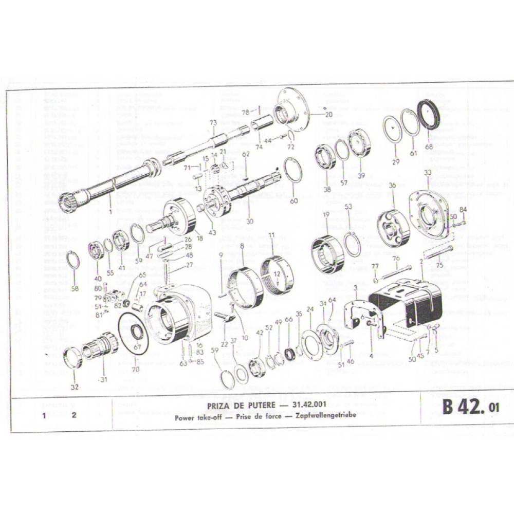 Satelit reductor arbore priza putere U650 31.42.015 Grab