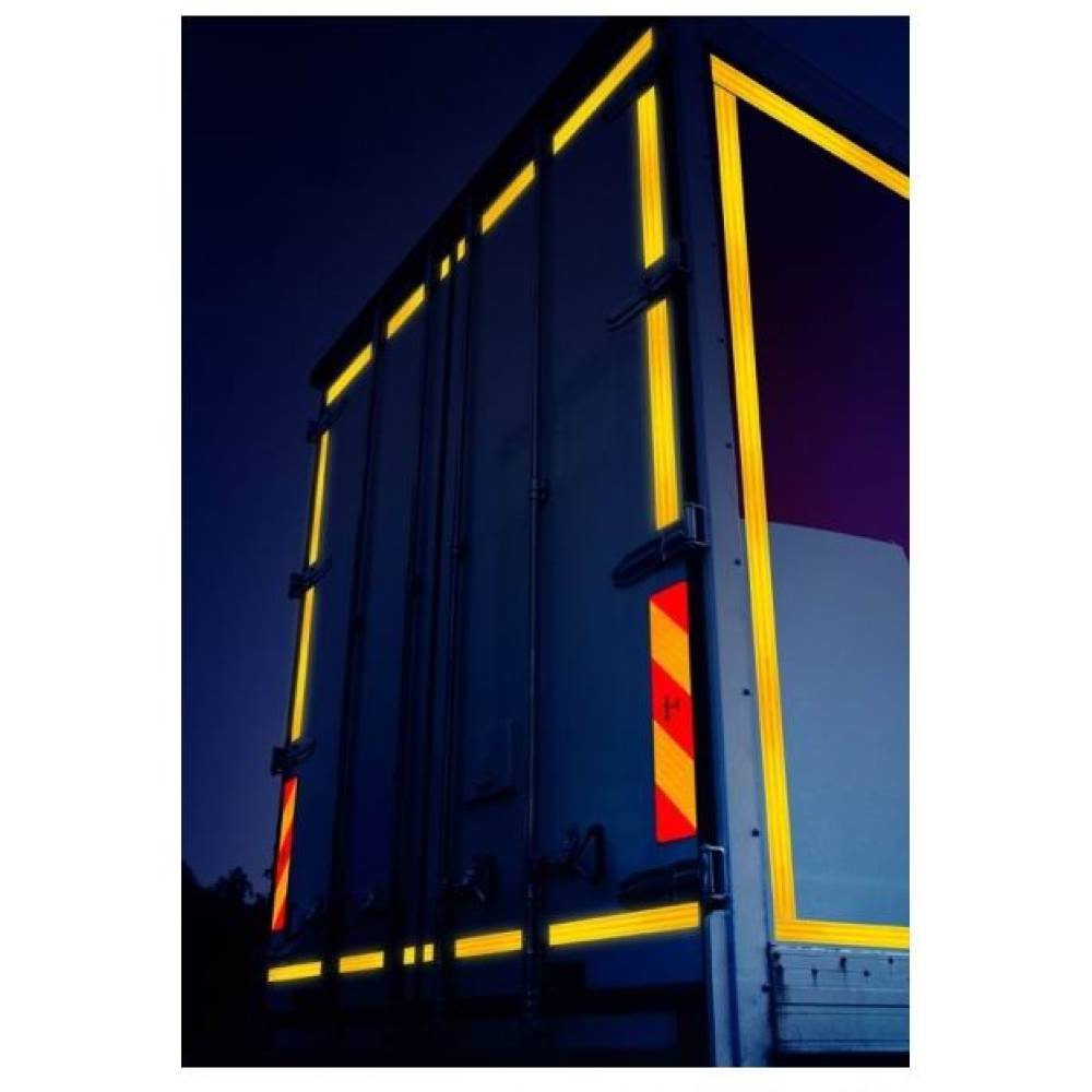 Placa reflectorizanta vehicul scurt (in dungi) 565x130mm 4001MUK Reflex