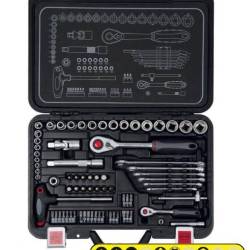 Trusa scule 74 piese (tubulare, combinate si clichet) Star 333.00 Heyner
