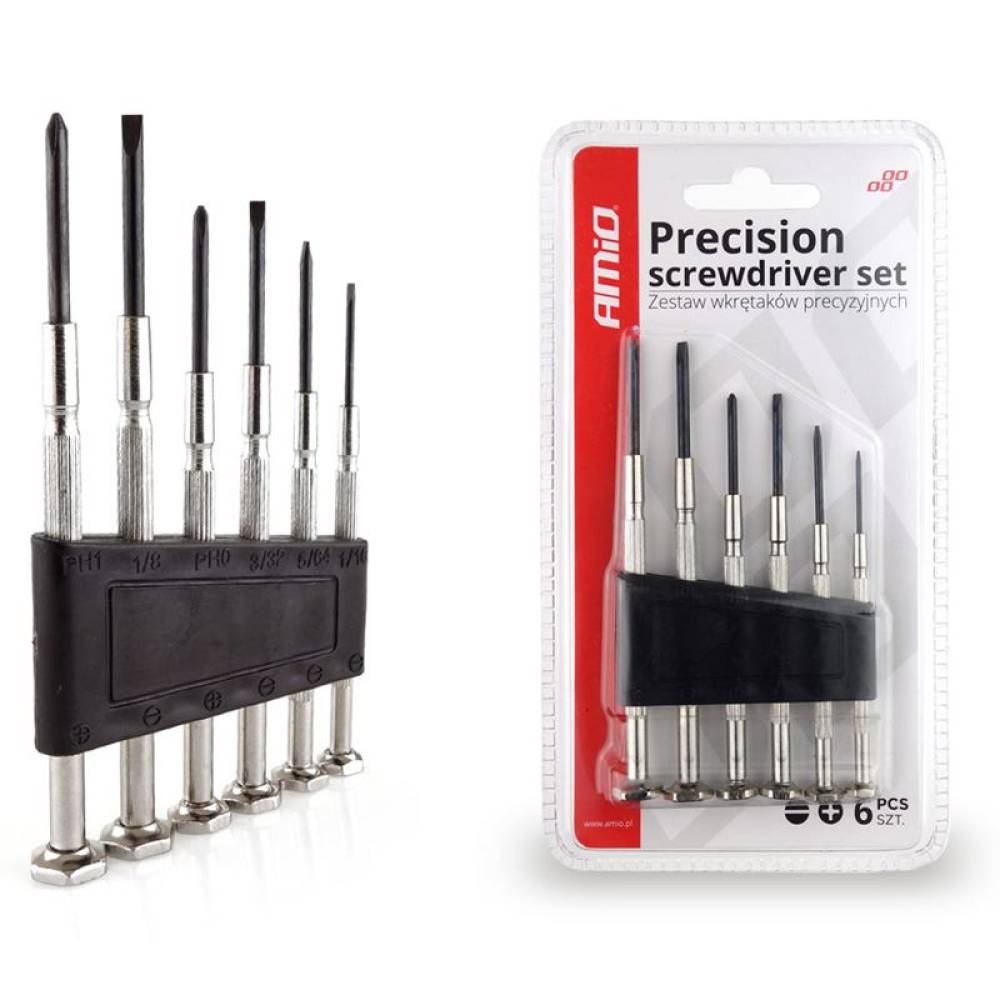 Trusa 6 surubelnite de precizie, 02408 Amio