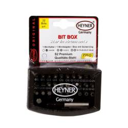 Trusa biti 32 bucati hexagonale si torx, BIT Box 337.00 Heyner